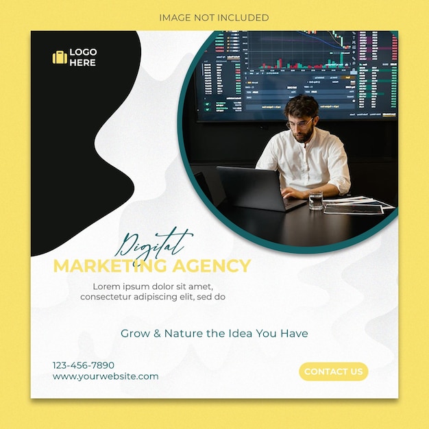 Digital Marketing Agency Social Media Template For Instagram Post Feed