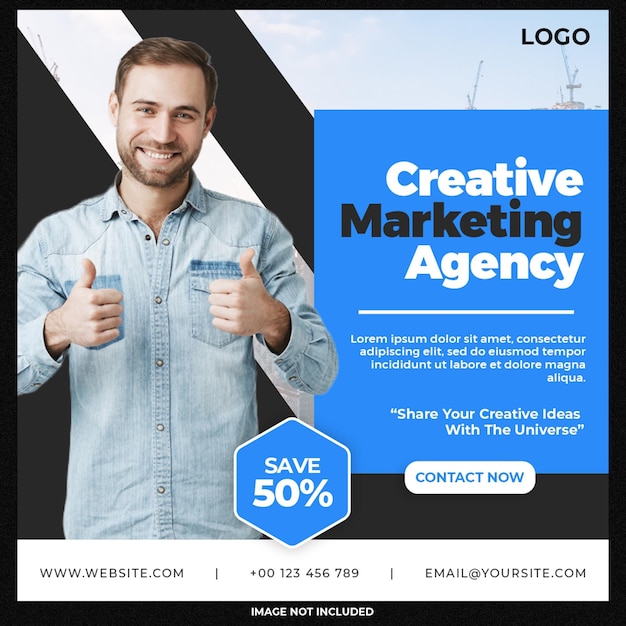 Digital marketing agency social media template