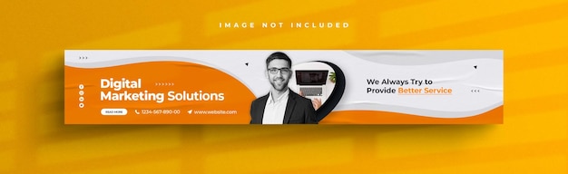 Digital marketing corporate Linkedin banner template