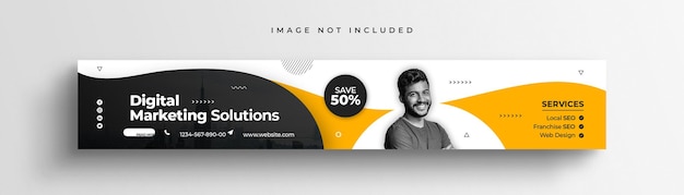 Digital marketing corporate Linkedin banner template