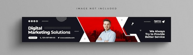 PSD digital marketing corporate linkedin banner template