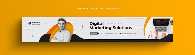 Digital marketing corporate Linkedin banner template