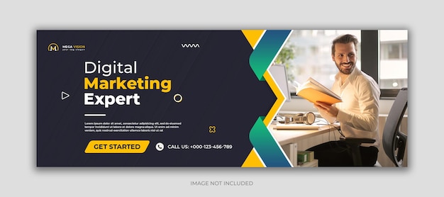 PSD digital marketing corporate social media facebook cover template