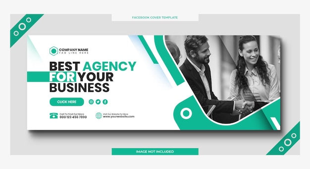 Digital marketing corporate social media facebook cover web banner template