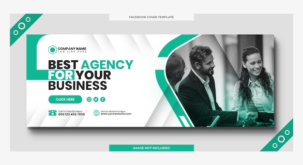 Digital marketing corporate social media facebook cover web banner template