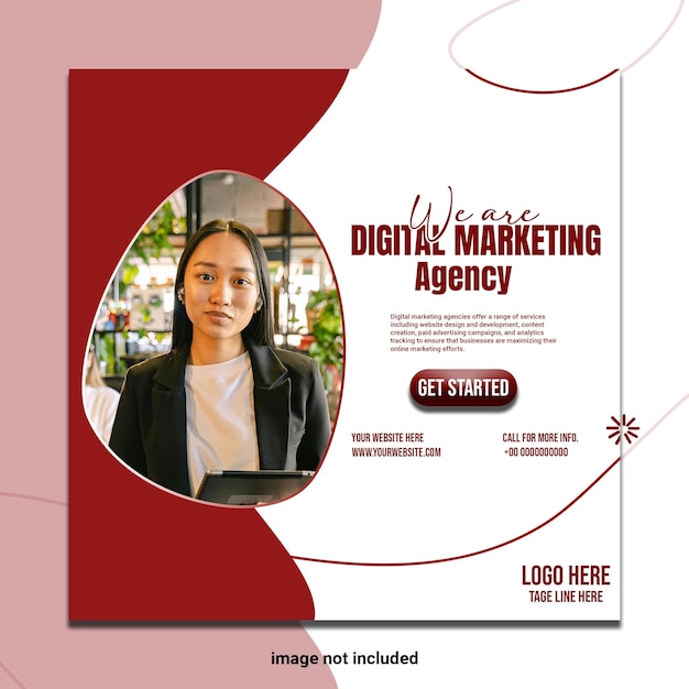 digital marketing corporate social media post template