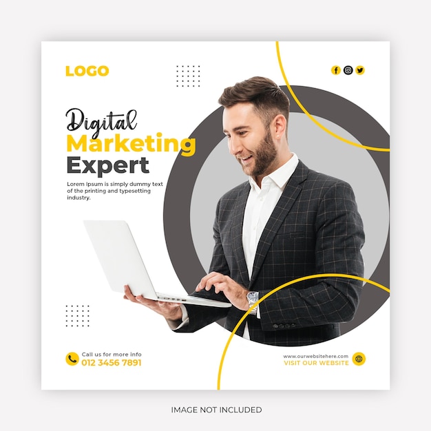 digital marketing expert social media post design