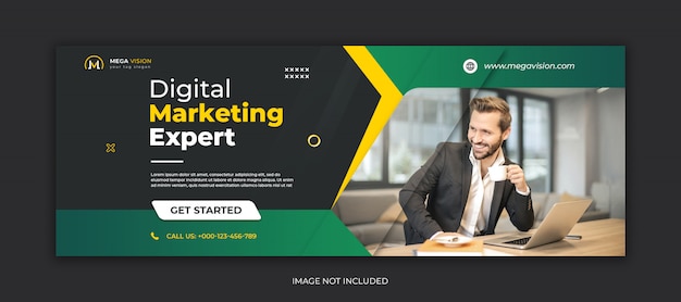 Digital marketing facebook cover template