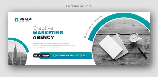 Digital marketing facebook cover web banner template