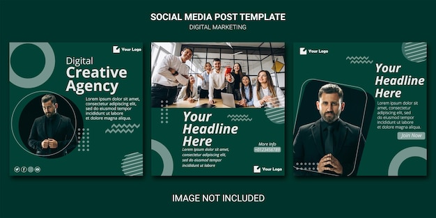 Digital Marketing Instagram Social Template Post Collection