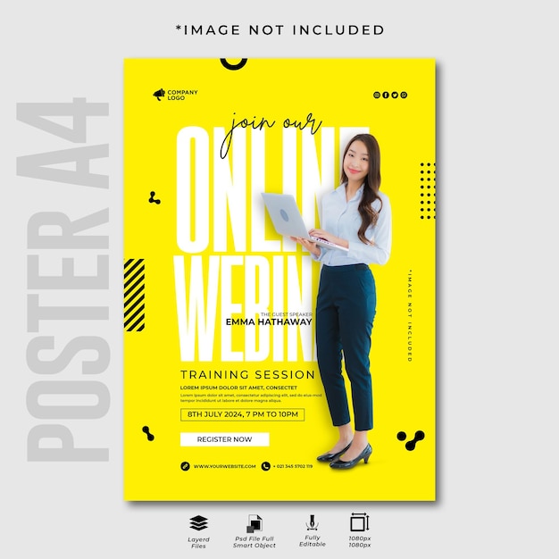 Digital Marketing Live Webinar and Corporate Print Template