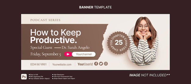 digital marketing live webinar social media facebook cover banner ads template