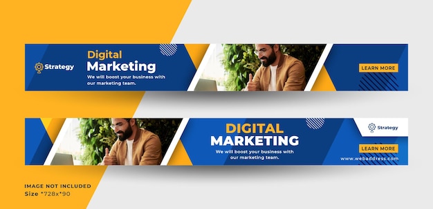 Digital marketing promotion web banner