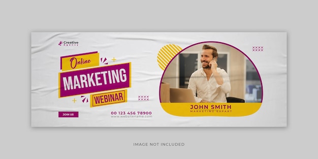 Digital marketing social media cover and header template