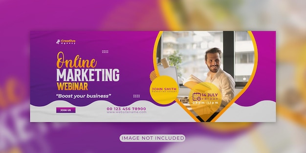 Digital marketing social media cover and header template