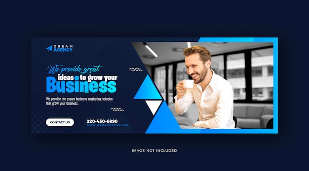 Digital marketing social media Facebook cover and web template design