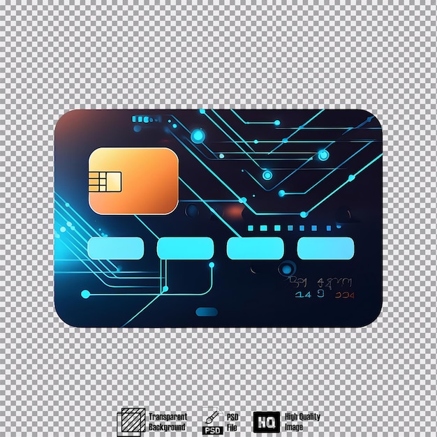 PSD digital payment card with circuitry