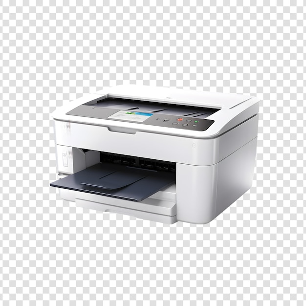 Digital printer isolated on transparent background