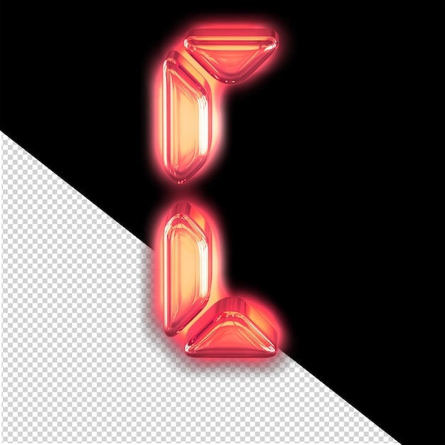 Digital symbol with glow