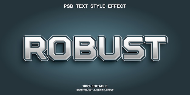 Digital text effect editable