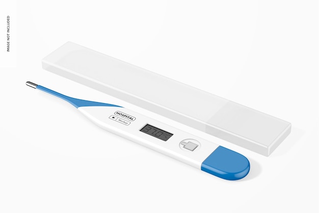 Digital Thermometer Mockup