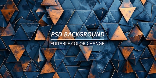 PSD digital triangle pattern abstract background deep