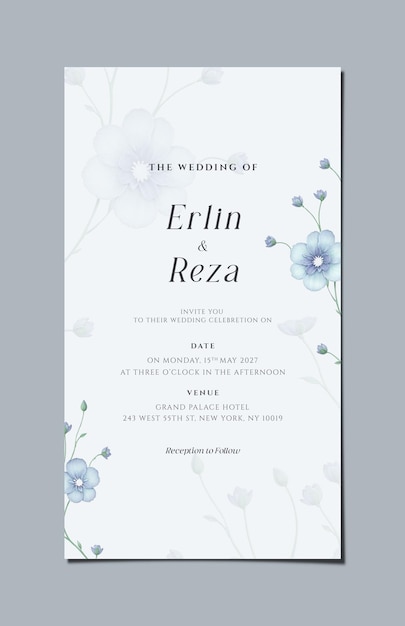 digital wedding invitation