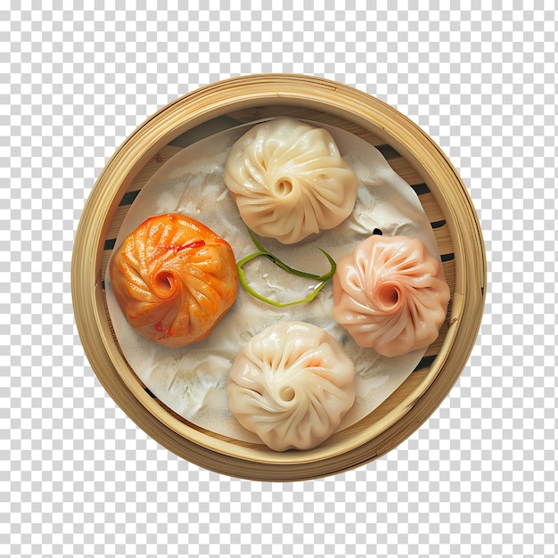 PSD dim sum isolated on transparent background