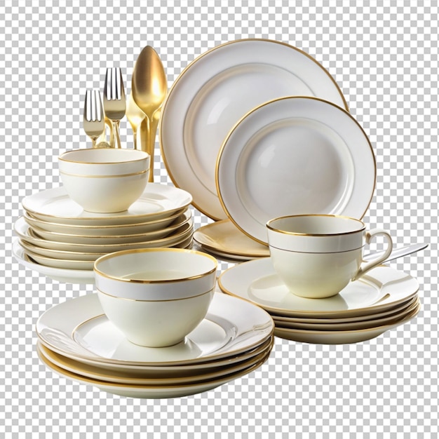 dinner set transparent background