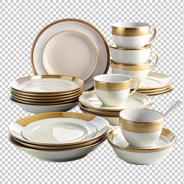 dinner set transparent background