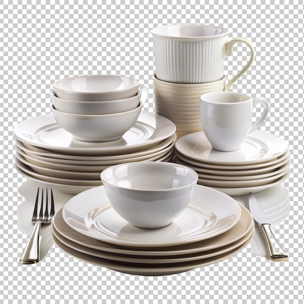 dinner set transparent background