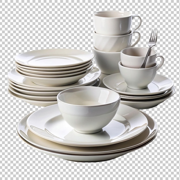 dinner set transparent background