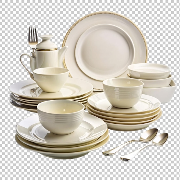 dinner set transparent background