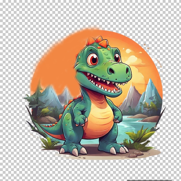 Dinosaur Cladosaurus in mascot gaming logo and sports design in illustration style