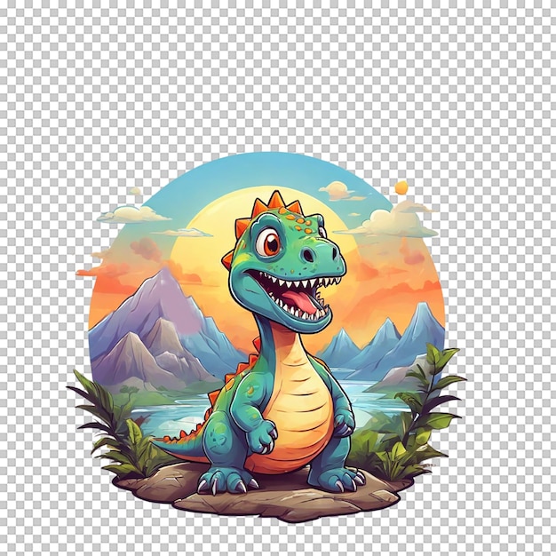 Dinosaur Cladosaurus in mascot gaming logo and sports design in illustration style