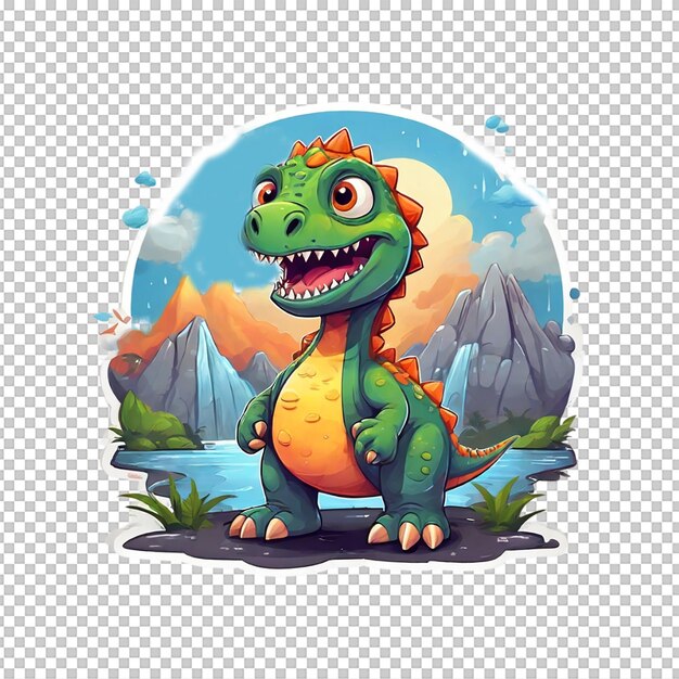 Dinosaur Cladosaurus in mascot gaming logo and sports design in illustration style