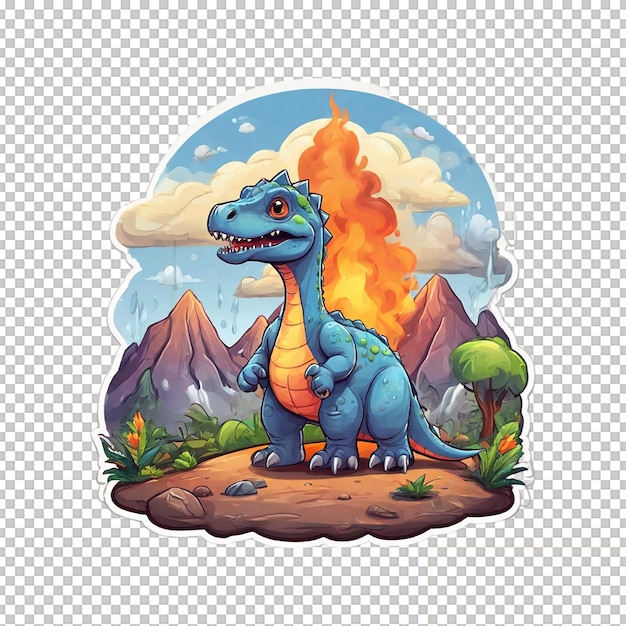 Dinosaur Cladosaurus in mascot gaming logo and sports design in illustration style