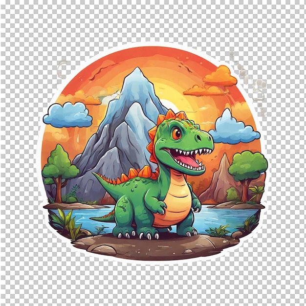 Dinosaur Cladosaurus in mascot gaming logo and sports design in illustration style