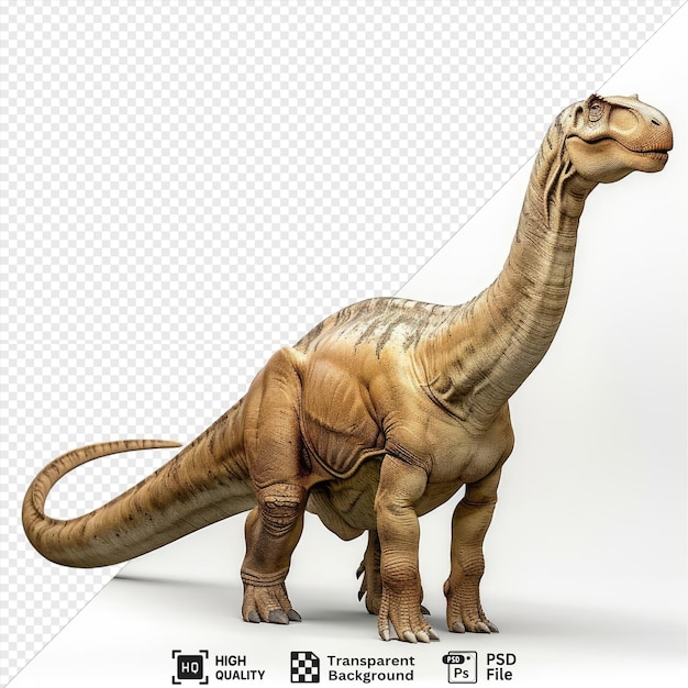 diplodocusaurus a dinosaur from the jurassic world fallen kingdom with its distinctive brown head and long neck captured in a close up shot