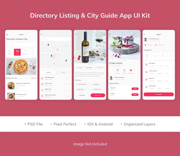 Directory Listing City Guide App UI Kit