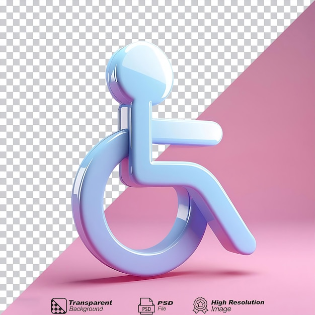 PSD disabled symbol isolated on transparent background