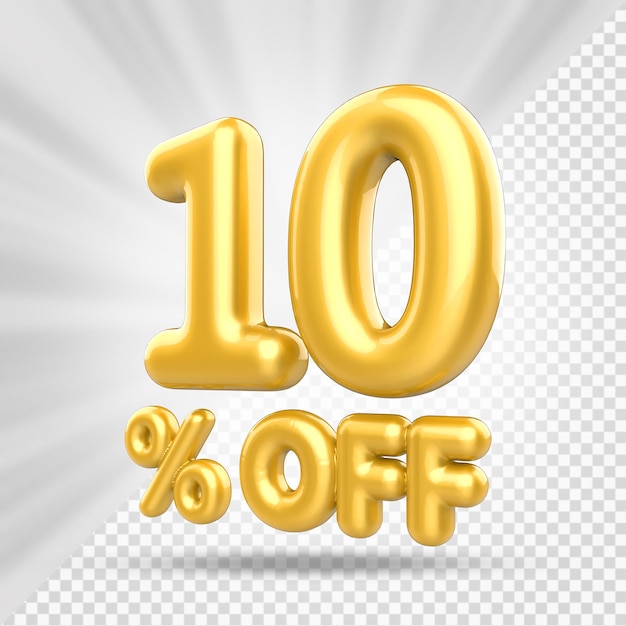 Discount 10 gold luxury 3d render