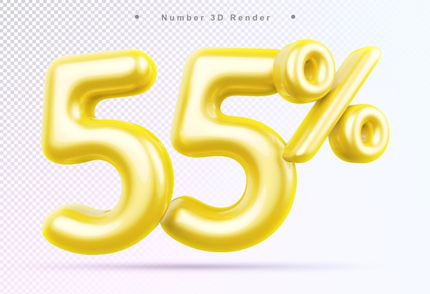 Discount 55 percent gold number 3d