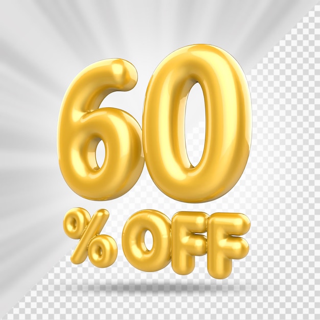 Discount 60 gold luxury 3d render