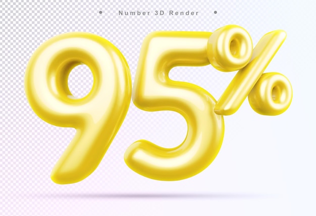 Discount 95 percent gold number 3d