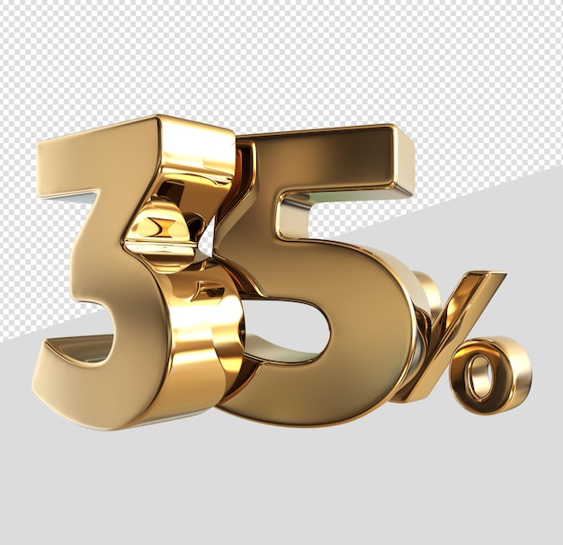 Discount number 35 percent 3d gold