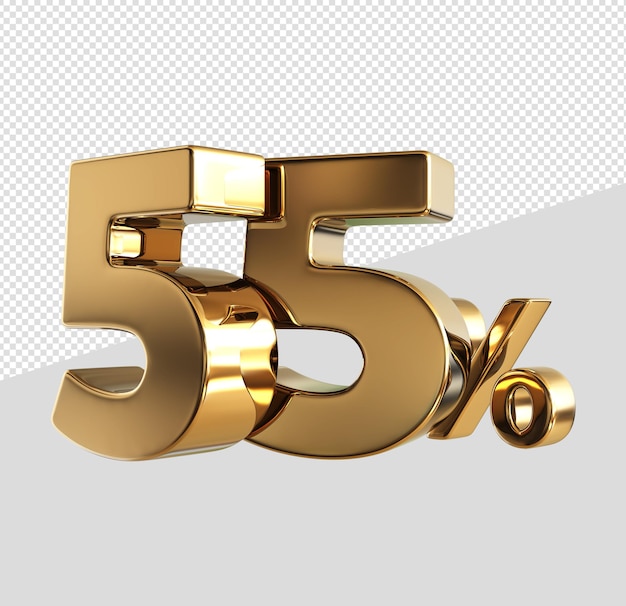 Discount number 55 percent 3d gold