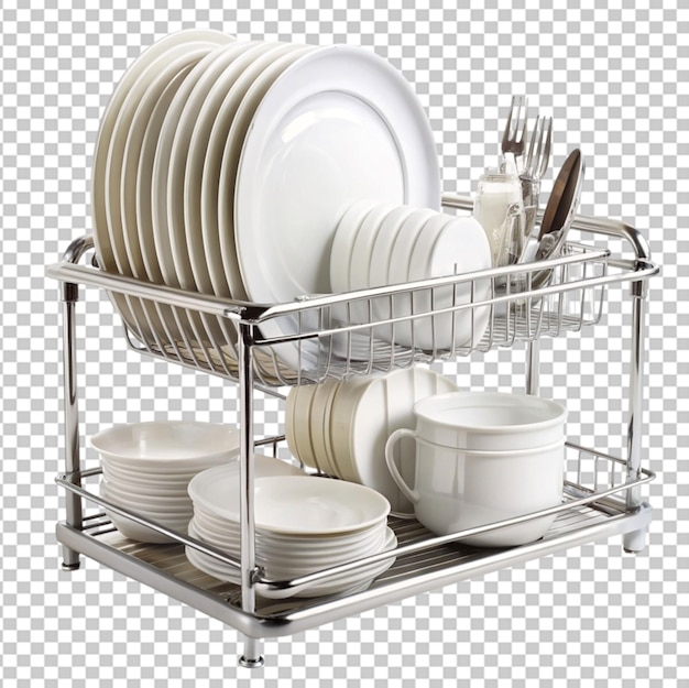 PSD dish rack transparent background