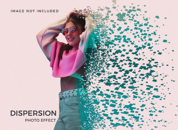 Dispersion photo effect template