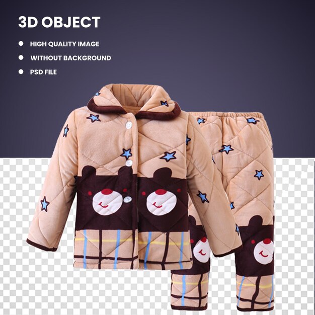 PSD a display for 3d 3d model of a jacket